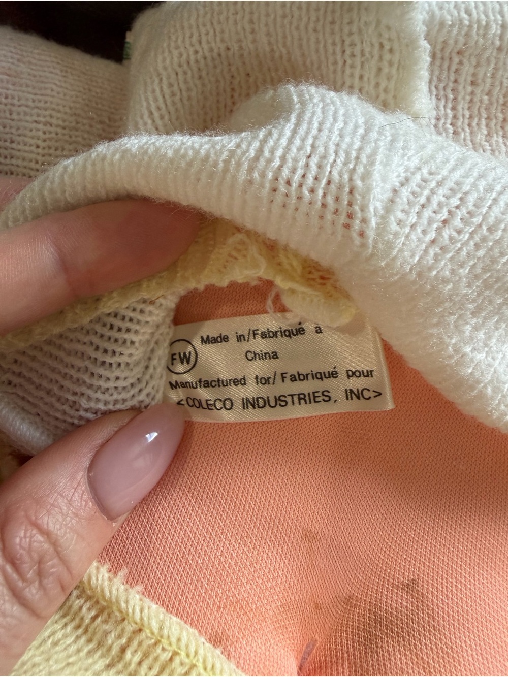 Cabbage Patch Kids Baby Doll in Yellow & White Knit Outfit - Picture 10 of 15